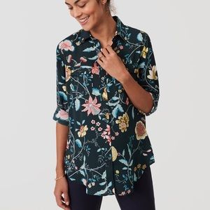 Ann Taylor LOFT Maternity Vine Utility Blouse